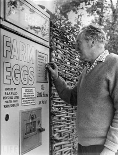 автомат по продаже яиц в Америке 60-х